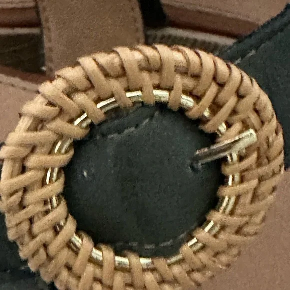 Remonte Brown and Dark charcoal Gray Sandals with Low Wedge Heel - Picture 3 of 13